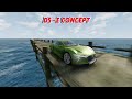 Cars VS Military WarShip Speed Car Ramp Jumping Challenge #2 - BeamNG Drive