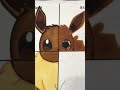 Drawing Eevee but four different styles part 2 and 3 #bts