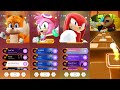 Tails 📛 Amy Rose 📛 Knuckles 📛 Sonic Prime Coffin Dance Cover Video | TILES Hop