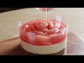 桃とクリームチーズの紅茶マドレーヌケーキの作り方✴︎How ro make Peach cheesecake✴︎ベルギーより