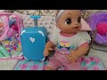 Baby Alive Packing her bag to go to Grandmas House with baby alive real as can Be baby
