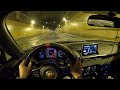 POV Night Tunnel Run in an Abarth 124 Spider (Headphones recommended)