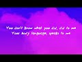 Chris Brown - Under The Influence (Lyrics) | Your body language speaks to me