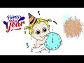 Learn How to Draw Baby New Year 2024