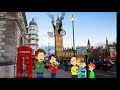 Caillou Rosie Daisy and Cody Destroy Big Ben Clock Tower (2018 Old Video)