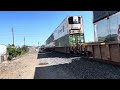 Union Pacific ZG2LT with BNSF H2 trailing south  07/10/23