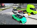 GTA 5 - Stealing Luxury Tesla Cars with Trevor! (Real Life Cars #12)