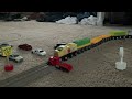 Wooden train collisions at railroad crossing