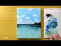 Seascape Painting / Acrylic Painting / STEP by STEP #238 / 바다풍경 아크릴화