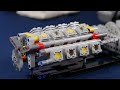 Build Lego Technic Engines. V6, Inline, Flat, X12, W16, Radial + Test