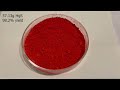 Mercury + sulfur = vermilion, a stunning red pigment