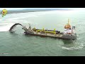 Biggest Heavy Machines Operating On Water!