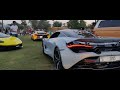 Car exhaust rumblers at Safa Park Dubai. Porsche GT3RS McLaren P1