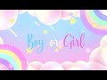2 Hour Gender Reveal Baby Shower Boy or Girl Background Video | 365Edits.com