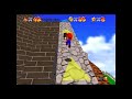 Mario throws a brick at a plant