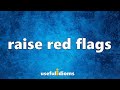 Useful Idioms 204: Raise red flags