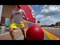 James really likes the BIG RED BALLS  from target #sus  #unspeakable #target