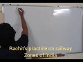 Rachit's practice on railways zone