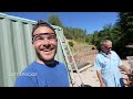 BUILDING AN INDESTRUCTIBLE STEEL SHADE STRUCTURE for our container and camper NO WELDING!
