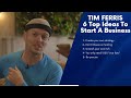 Do you know the 6 Pillars To Start A BUSINESS by Tim Ferriss.