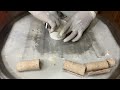 ASMR || How prepare chocolate chip cookies || to Delicious Ice Cream Rolls || without Talk ||
