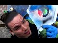 HOW to make planet UNDER planet and OVER planet 3D - SPRAY PAINT TUTORIAL by Skech