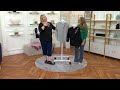 Quacker Factory Petal Paws French Terry Embroidered Top on QVC
