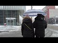 Toronto Snowfall Walk Down Church Street to Berczy Park (Nov 2021)