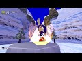 What if Sonic did not hold back his true speed during the Ice Cap Snowboarding segment?