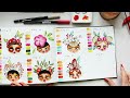 🎉🎉 BOTANICAL Watercolour Month Day 15 | Step by Step Tutorial JUL 2024