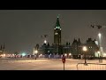 🇨🇦 Freezing Ottawa Night Walk ❄️ Heavy Snowfall Winter Walking Tour | 4K HDR - 60 fps