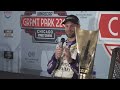 SHANE VAN GISBERGEN WINS CHICAGO STREET COURSE RACE - HE TALKS TO THE MEDIA ABOUT THE WIN