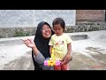 AFSHEENA SINGING FINGER FAMILY SONG Learn Color With a Cute Balloon & Exploding