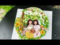 🎂 Colorful Cake Decorating ideas| Paiting on Cake| Anime Cake Decorating