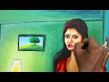Painting of a beautiful indian woman in the house | indoor painting