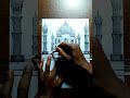 How to Draw Taj Mahalo in 1-Point Perspective | Speed(Fast) Drawing