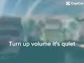 Turn up volume the video is quiet