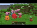 All Peppa Pig family EXE monsters vs Paw Patrol House jj and mikey in Minecraft - Maizen
