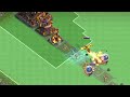 Max Straight Line Defences vs Every Capital Troops- Clash of Clans