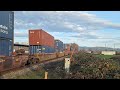 Huge CN Stack Train Action Featuring 2 SD70M-2s At Glen Valley British Columbia Canada