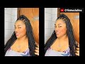 Braid My Hair With Me | MINI KNOTLESS BRAIDS, AMAZING RESULT | RELAXED HAIR PROTECTIVE STYLE