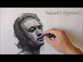 How to use 5 Value System for Head Drawing.