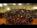 LHS POMS dance to Run the World Beyonce at Laurel High School's Pep Rally