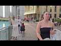 Dubai Burj Khalifa City Centre Walk Tour [ 4K ] Enjoy With Walk