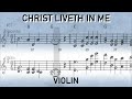 CHRIST LIVETH IN ME (Violin) - Instruments Ensemble