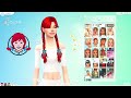 Recreating ICONIC fast food chains as characters in the Sims 4!!❤| Sims 4 CAS