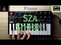 SZA - Snooze (instrumental piano remake)