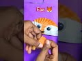 Easy Fox Craft from paper plate, New Creative ideas for kids #fox #animals #youtube #trending #short
