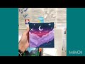 how to draw beautiful Moonlight dream scenery step by step acrylic painting /반달 그림 #173