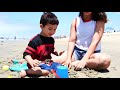 Rockin Robin Kids Summer Time Activities, Visiting Huntington Beach in California & Sand Castles